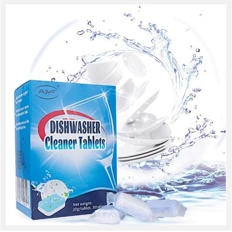 Dishwasher Machine Cleaner And Deodorizer Tablets - 12 Pack Deep Cleaning Formulated To Clean Dish Washer Machine, Septic Safe, Natural Remover For Limescale, Hard Water