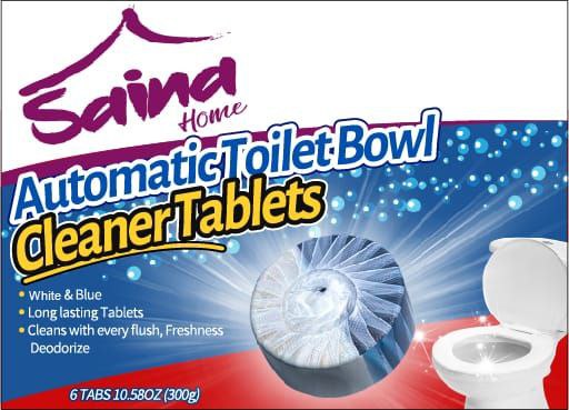 aina Home 6 Pcs Toilet Bowl Tablets, Toilet bowl Cleaner tablets for Descaling & Deodorizing, Efficient Cleaning Toilet Tank Cleaner tablets, Slow-Release Technology Long-lasting ,